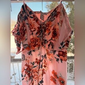 American Rag Pink Floral Maxi Dress